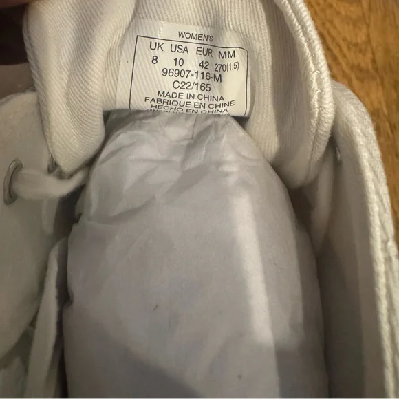 NEW - Size 10 - Palladium Women’s Cream High-Top Sneakers - Picture 7 of 7